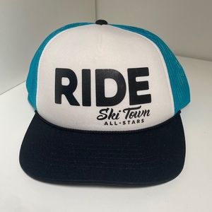 Ski Town NWT Ride All Stars hat blue white black
